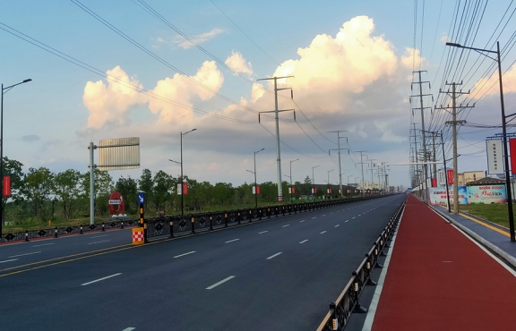 提升改造完成后的春順路，暢安舒美